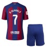 Original Trikotsatz FC Barcelona O. Dembele 7 Heimtrikot 2023-24 Für Kinder